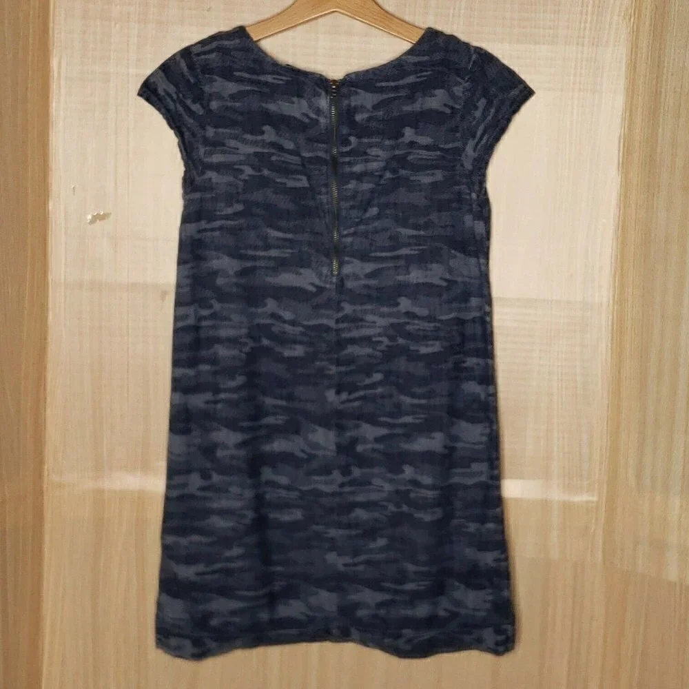 Gap Kids Short Sleeve Denim Look Camouflage Dress